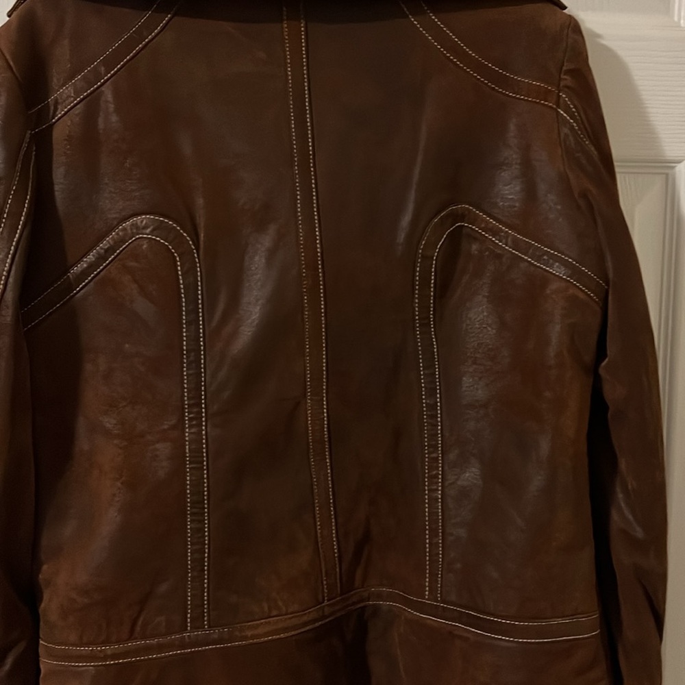 Guess rust suede jacket - Picture 5 of 8